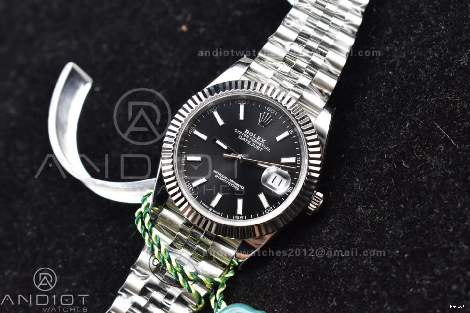 DateJust 126334 on SA3235 Dial Bracelet 904L DIWF Best Jubilee Black Steel Stick Edition 41 1:1 0524